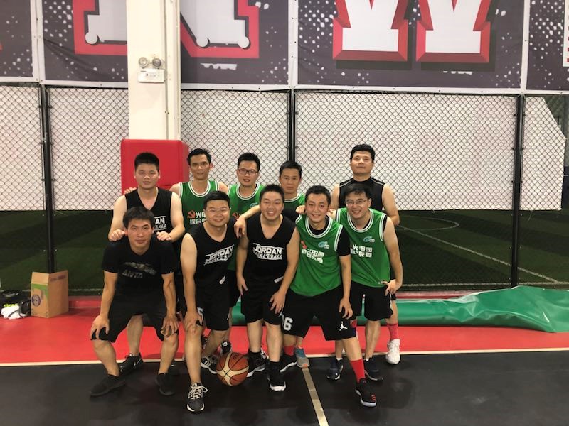 激战光电园 篮球友谊赛